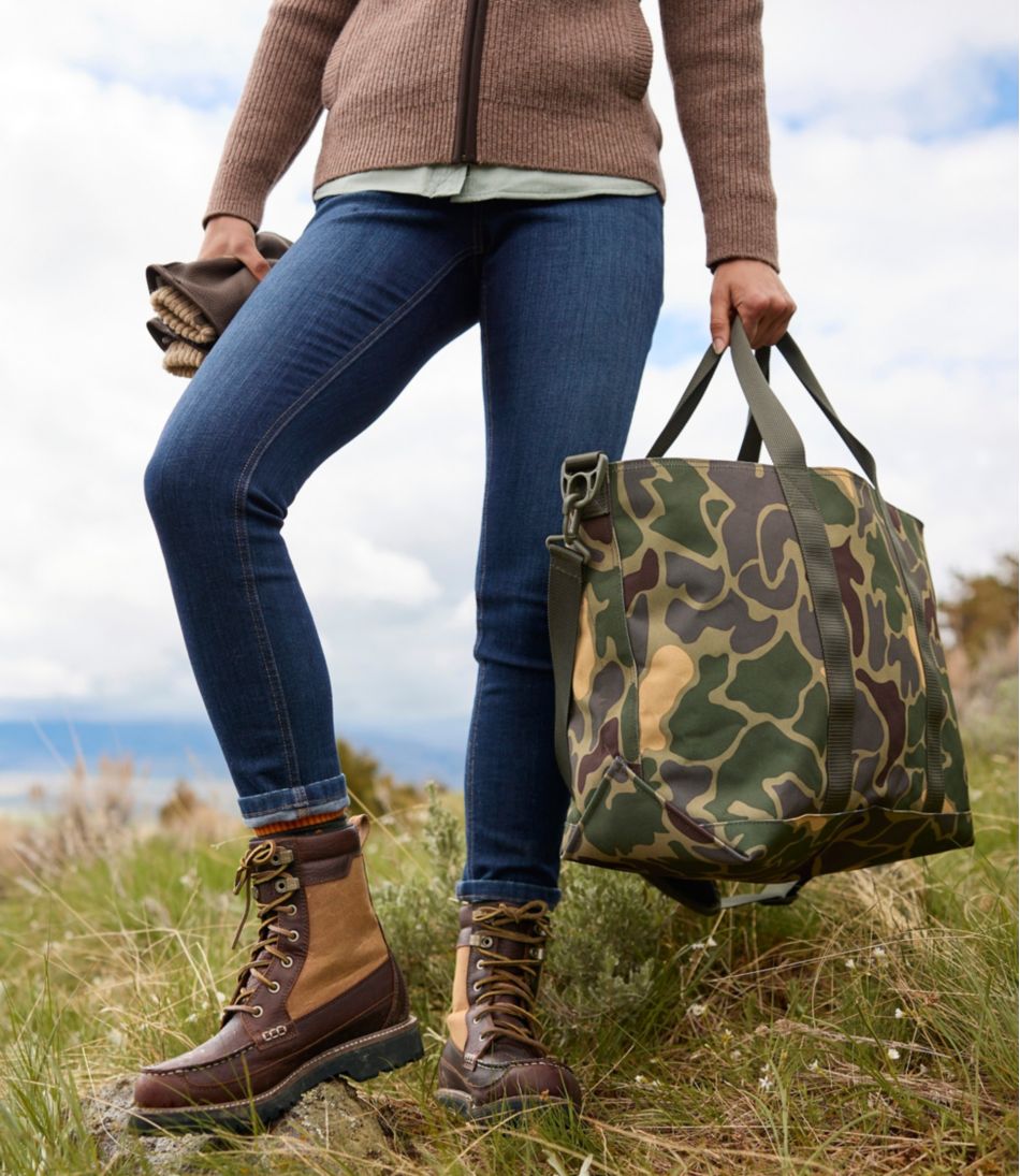 L.L.Bean Zip Hunter's Tote Bag With Strap, Camo OUTDOOR EQUIPMENT|BAG & TRAVEL