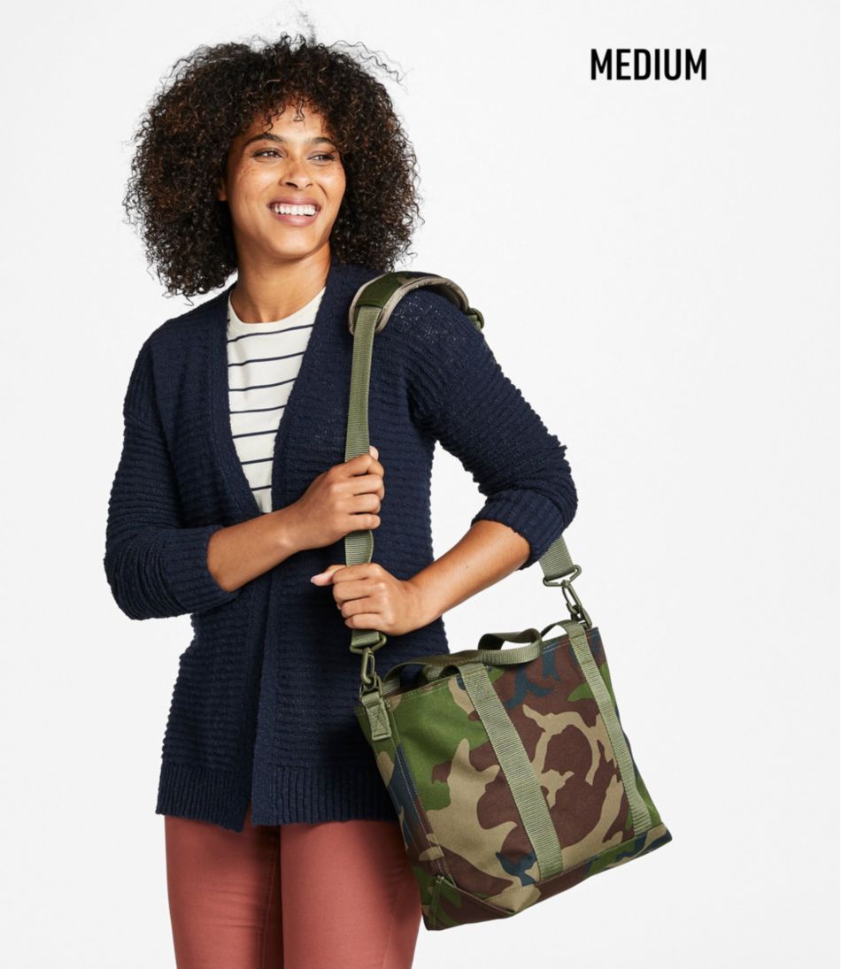 L.L.Bean Zip Hunter's Tote Bag With Strap, Camo OUTDOOR EQUIPMENT|BAG & TRAVEL