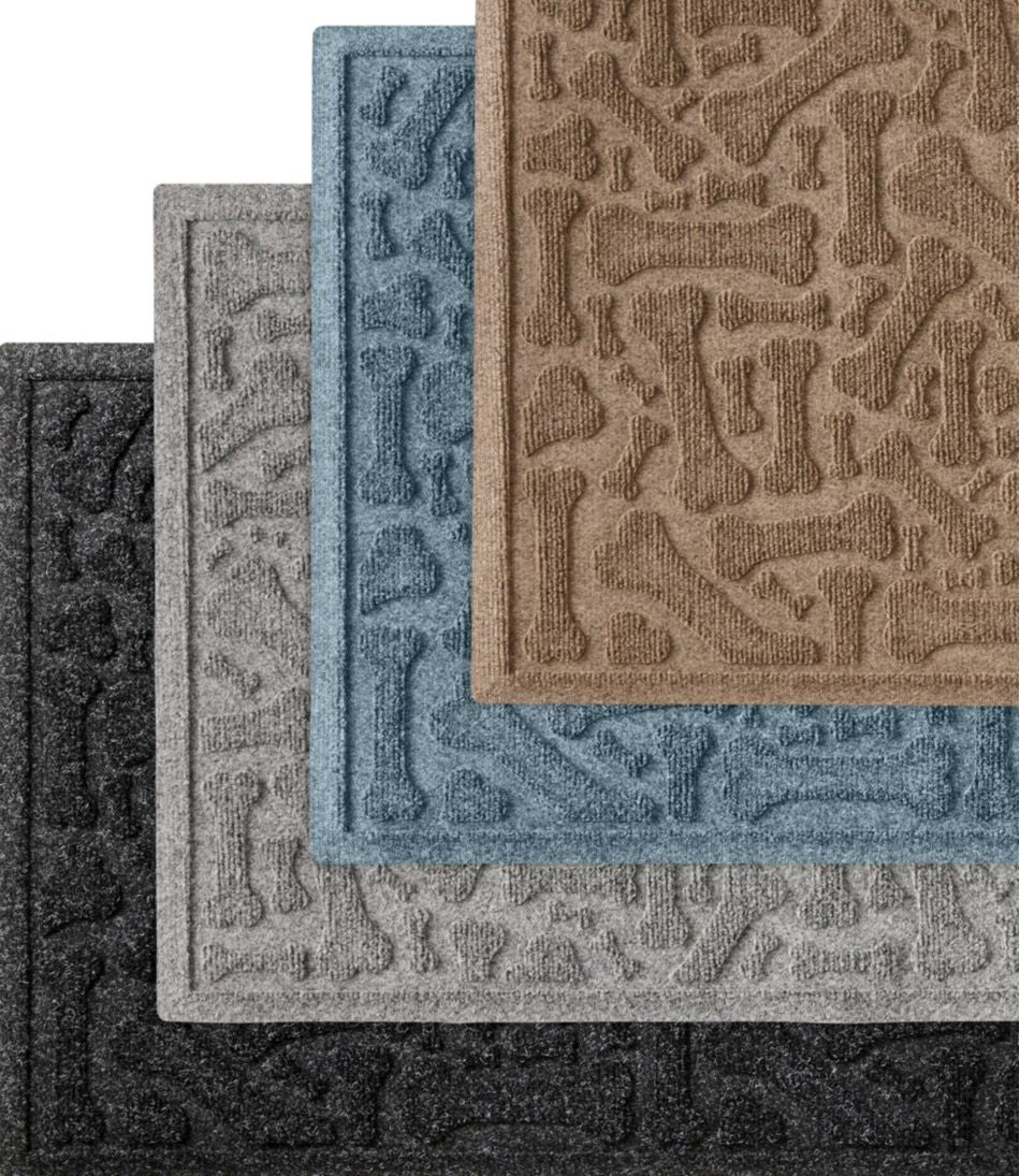 L.L.Bean Recycled Waterhog Wide Doormat, Scattered Bones OUTDOOR EQUIPMENT|HOME GOODS