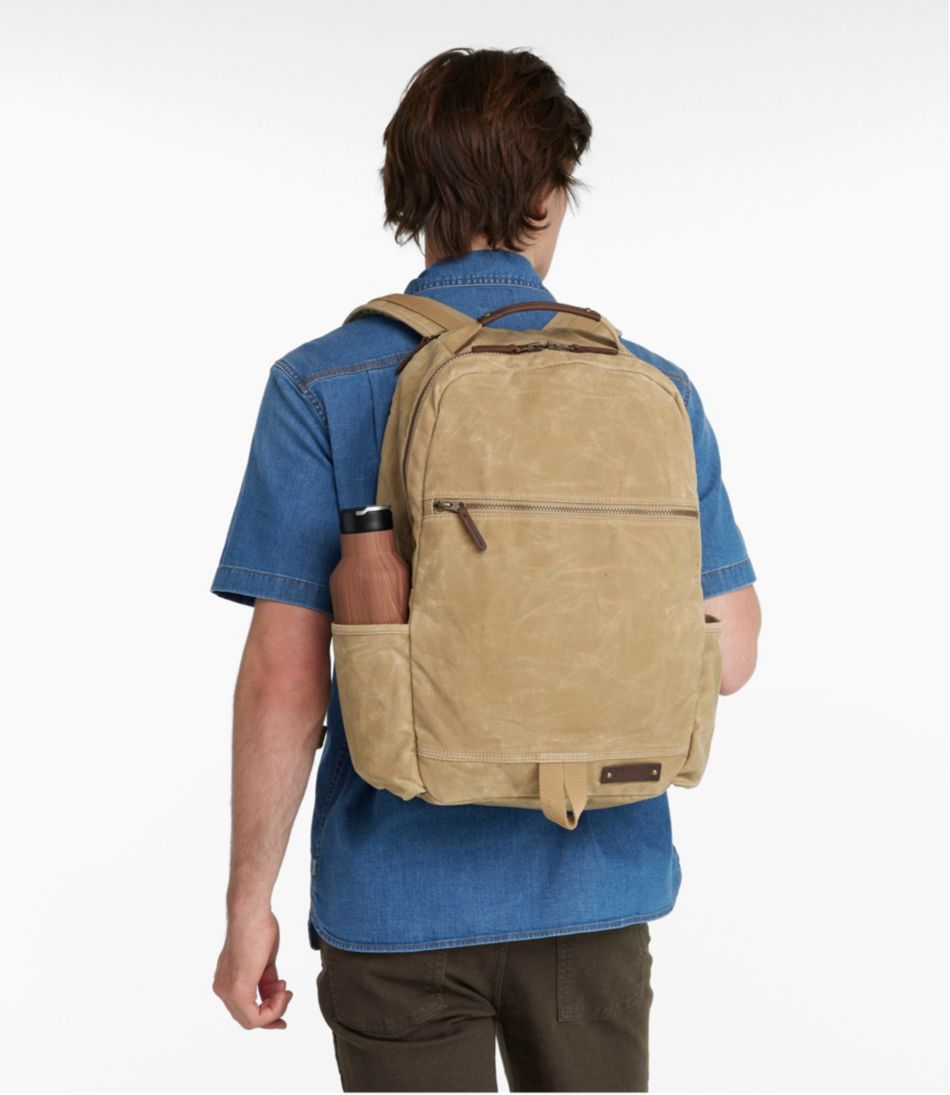 L.L.Bean Waxed Canvas Travel Backpack BAG & TRAVEL