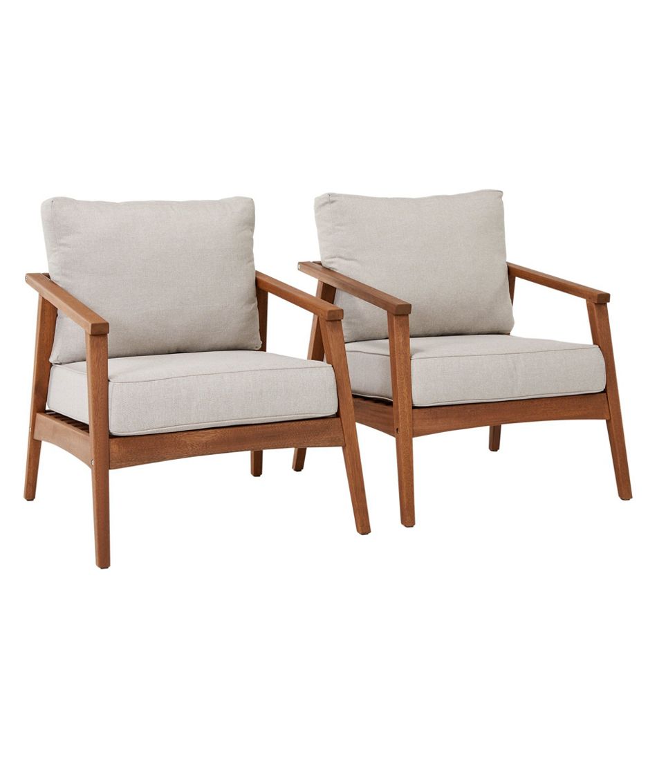 L.L.Bean Eucalyptus Patio Chair, Set of Two HOME GOODS