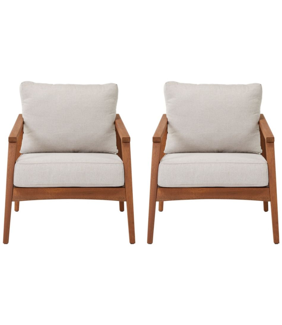 L.L.Bean Eucalyptus Patio Chair, Set of Two HOME GOODS