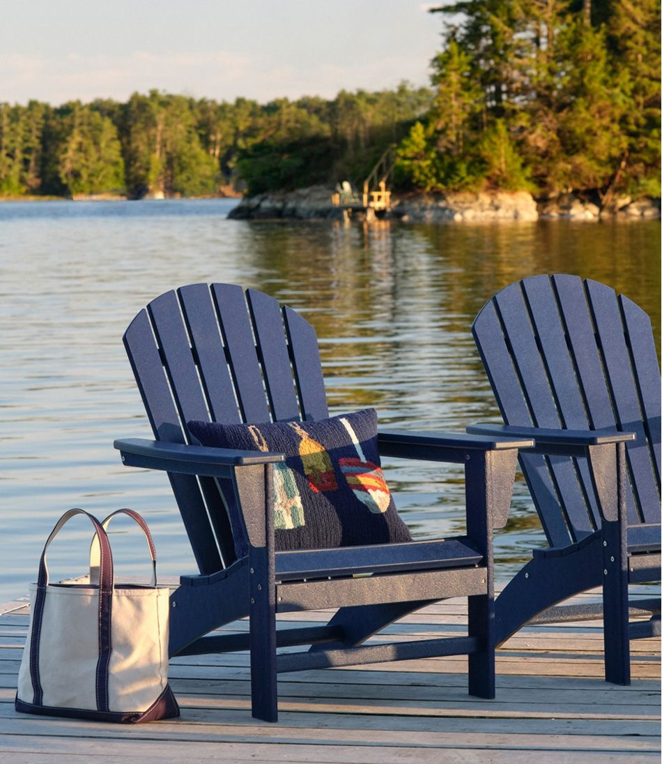 L.L.Bean Indoor/Outdoor Hooked Pillow, Buoys HOME GOODS