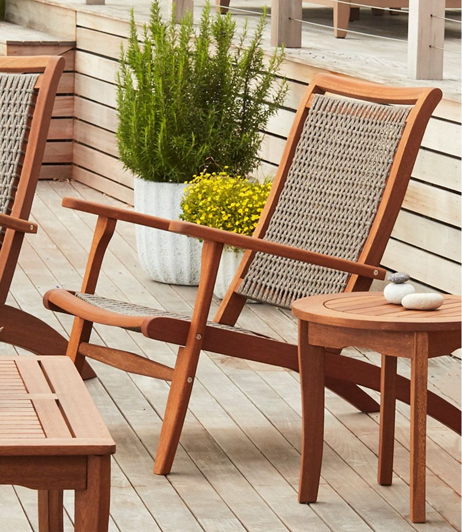 L.L.Bean Wicker Eucalyptus Chair HOME GOODS