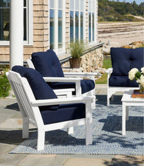 L.L.Bean All-Weather Patio Chair with Textured Cushion HOME GOODS