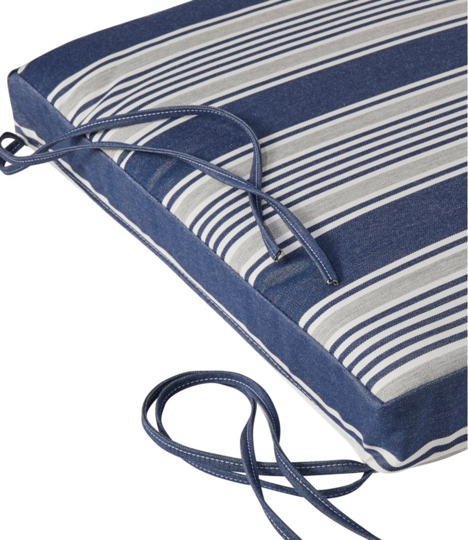 L.L.Bean Casco Bay Adirondack Chair Seat Cushion, Stripe HOME GOODS