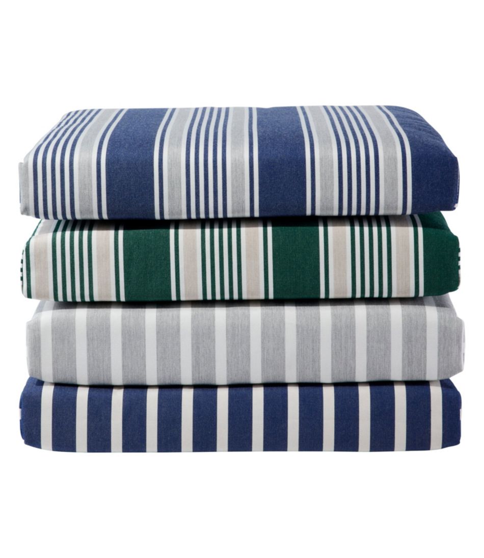 L.L.Bean Casco Bay Adirondack Chair Seat Cushion, Stripe HOME GOODS