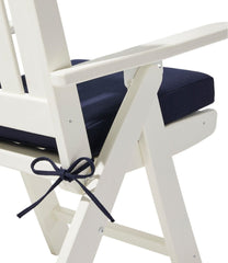L.L.Bean All Weather Folding/Armless Chair Textured Cushion HOME GOODS