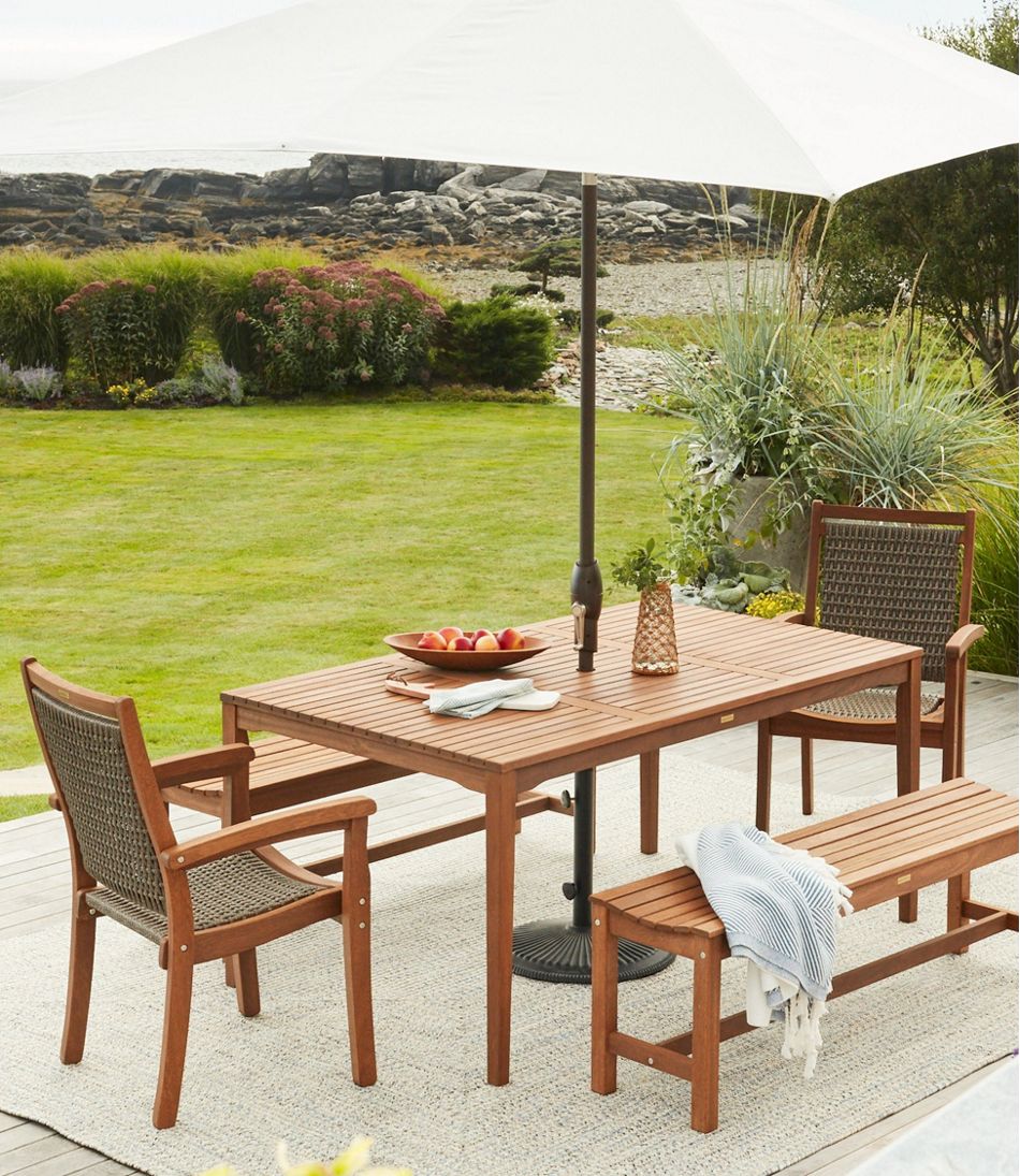 L.L.Bean Wicker Eucalyptus Dining Chair HOME GOODS