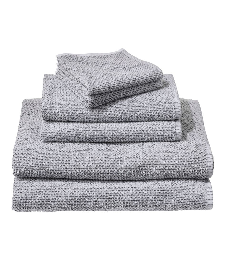L.L.Bean Organic Textured Cotton Towel Set, Marled HOME GOODS