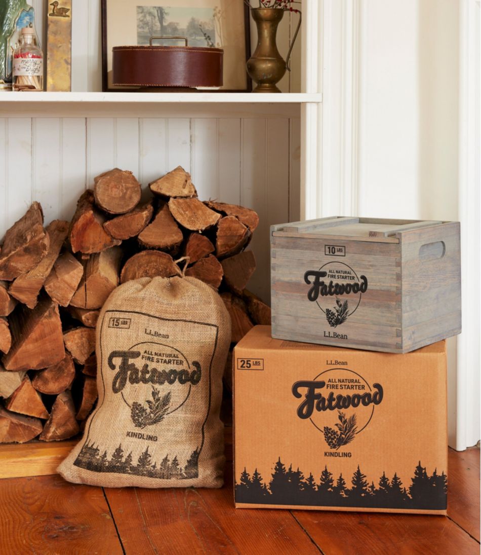 L.L.Bean Fatwood Crate HOME GOODS