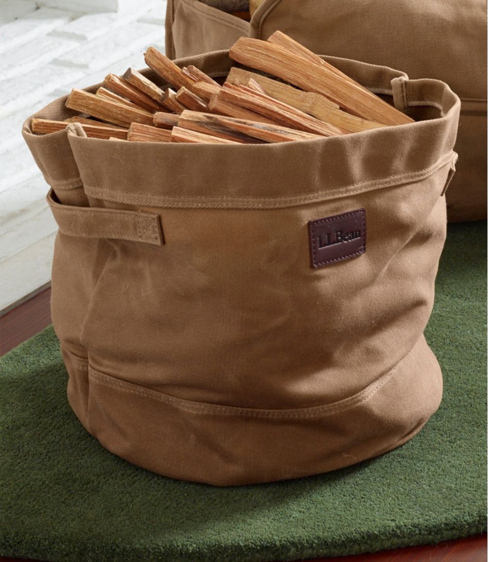 L.L.Bean Waxed-Canvas Storage Tote HOME GOODS
