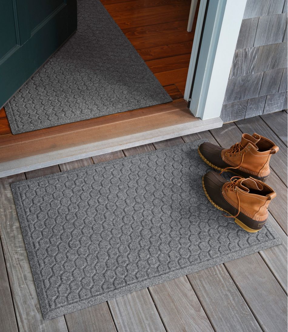 L.L.Bean Washable Waterhog Doormat, Honeycomb HOME GOODS