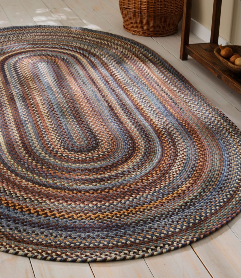 L.L.Bean Braided Wool Rug, Oval HOME GOODS