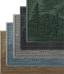 L.L.Bean Everyspace Recycled Waterhog Doormat, Pine Trees HOME GOODS