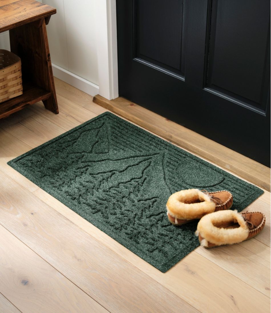 L.L.Bean Everyspace Recycled Waterhog Doormat, Treeline HOME GOODS