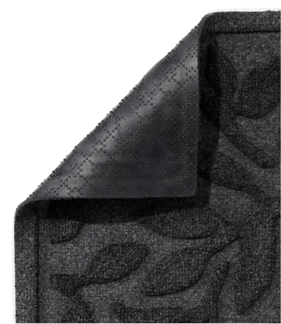 L.L.Bean Heavyweight Recycled Waterhog Doormat, Woodland Leaf HOME GOODS