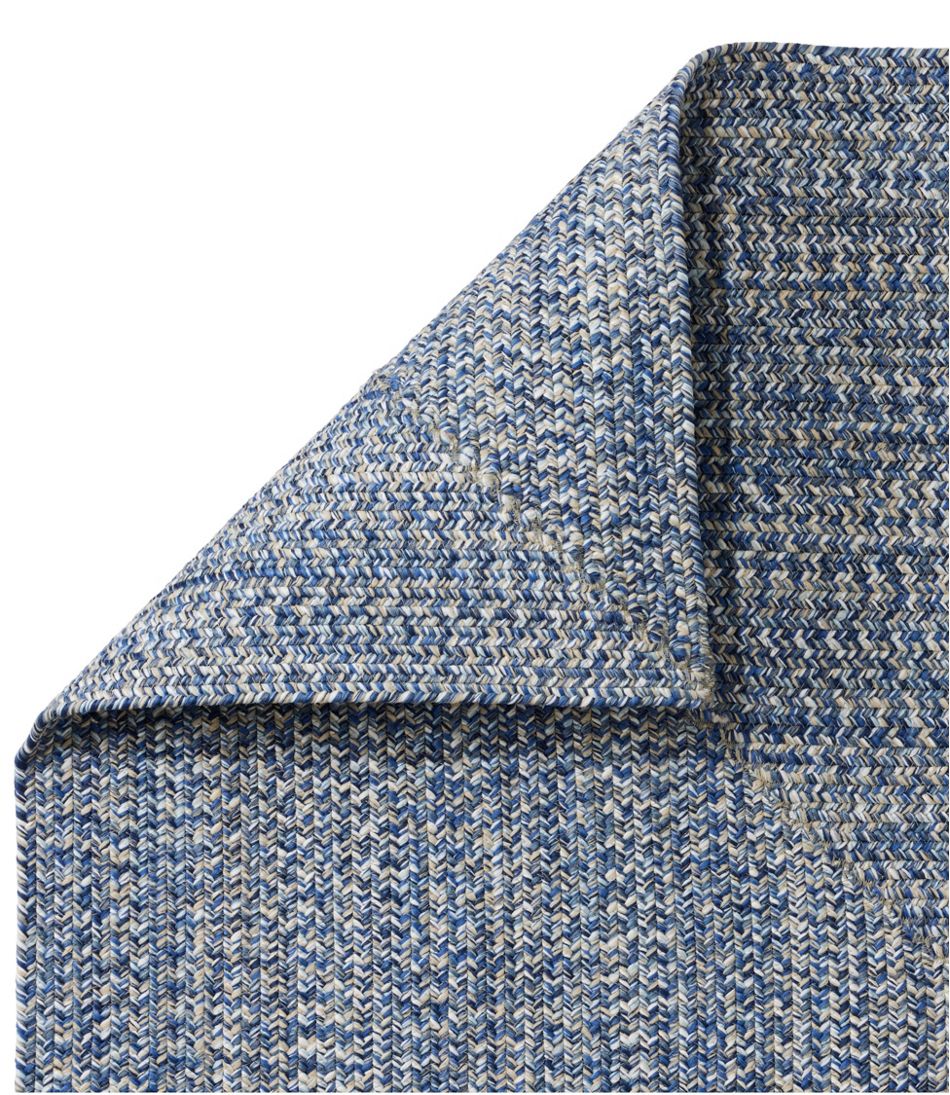 L.L.Bean All-Weather Braided Rug, Concentric Pattern Rectangular HOME GOODS