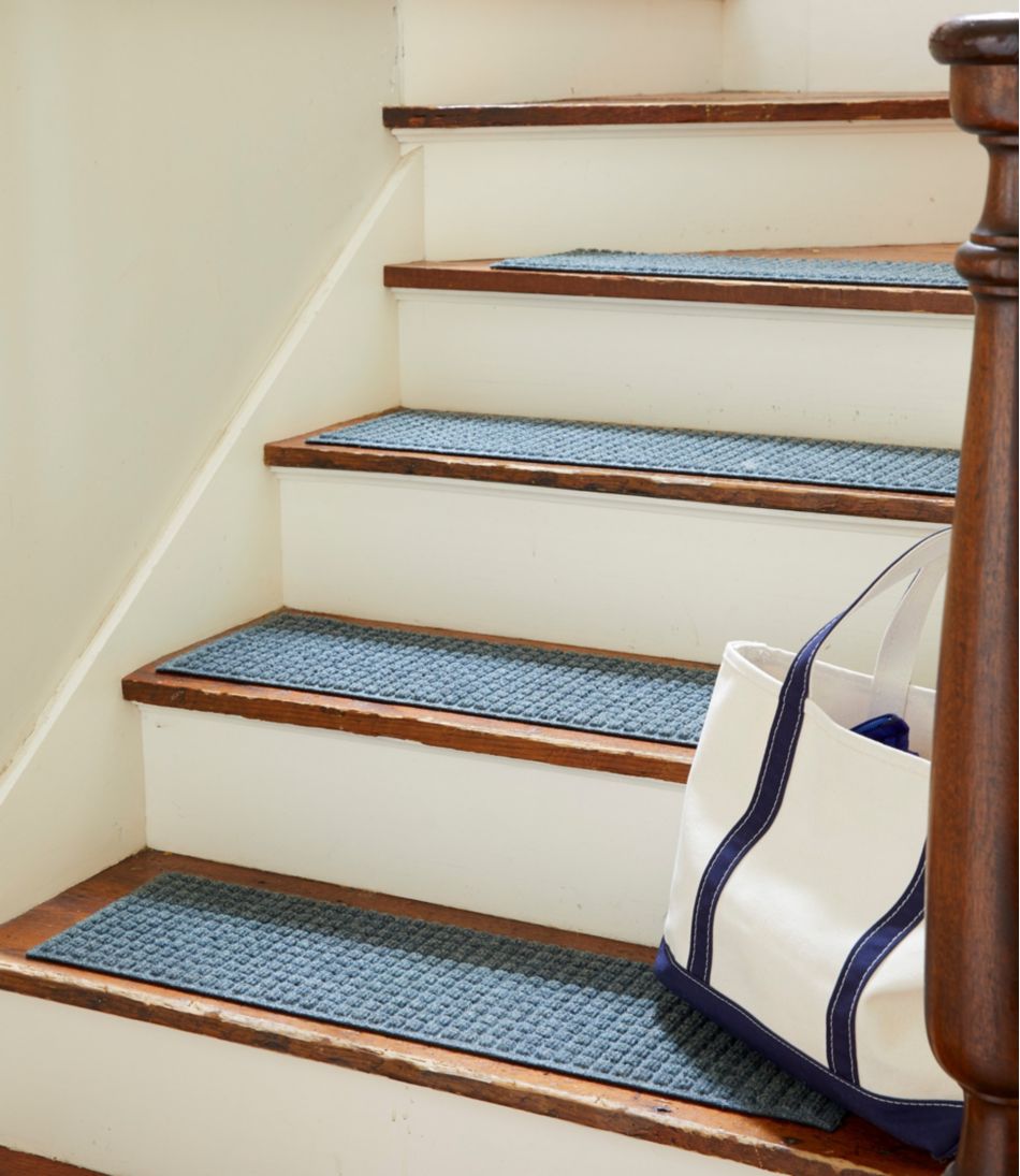 L.L.Bean Everyspace Recycled Waterhog Mat, Stair Treads, Set of Four HOME GOODS