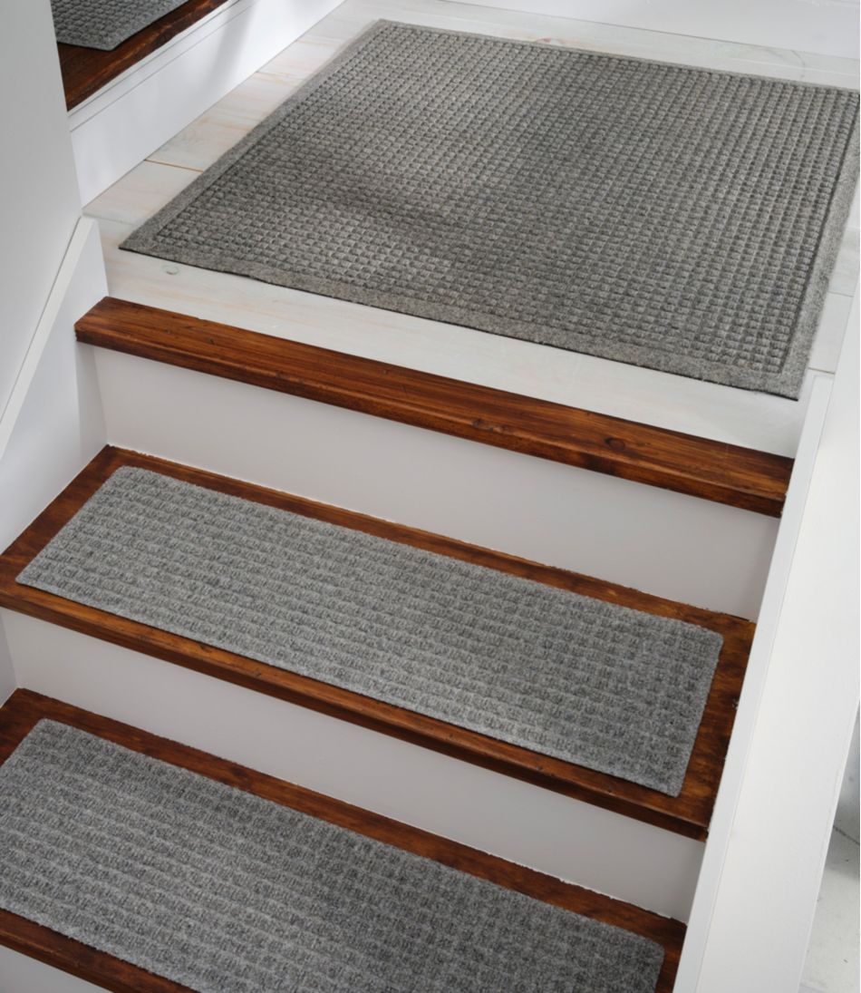 L.L.Bean Everyspace Recycled Waterhog Mat, Stair Treads, Set of Four HOME GOODS