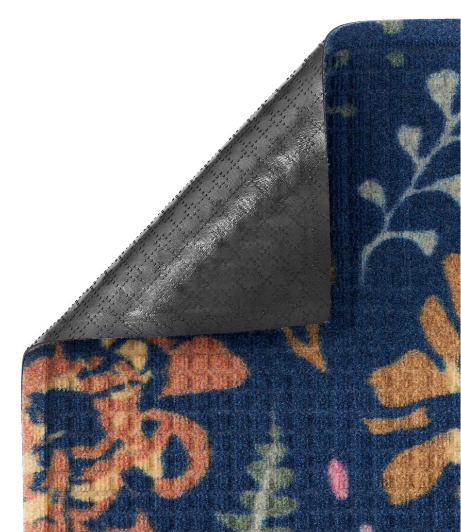 L.L.Bean Printed Recycled Waterhog Doormat, Floral HOME GOODS