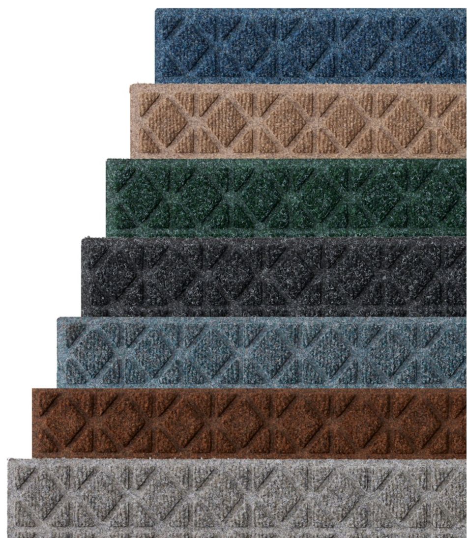 L.L.Bean Everyspace Recycled Waterhog Mat, Stair Treads, Set of Four, Tiles HOME GOODS