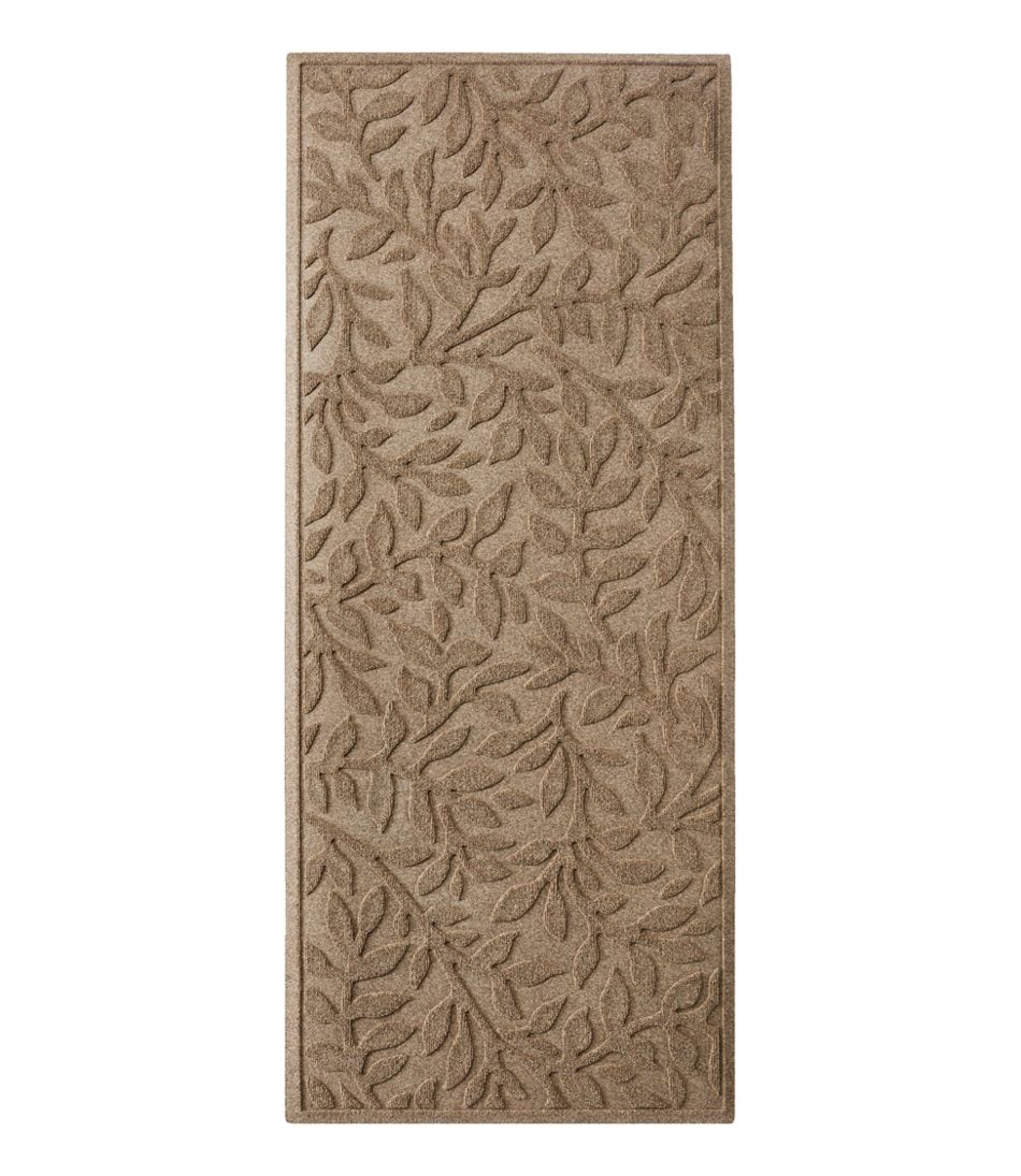 L.L.Bean Heavyweight Recycled Waterhog Mat Runner, Woodland Leaf HOME GOODS