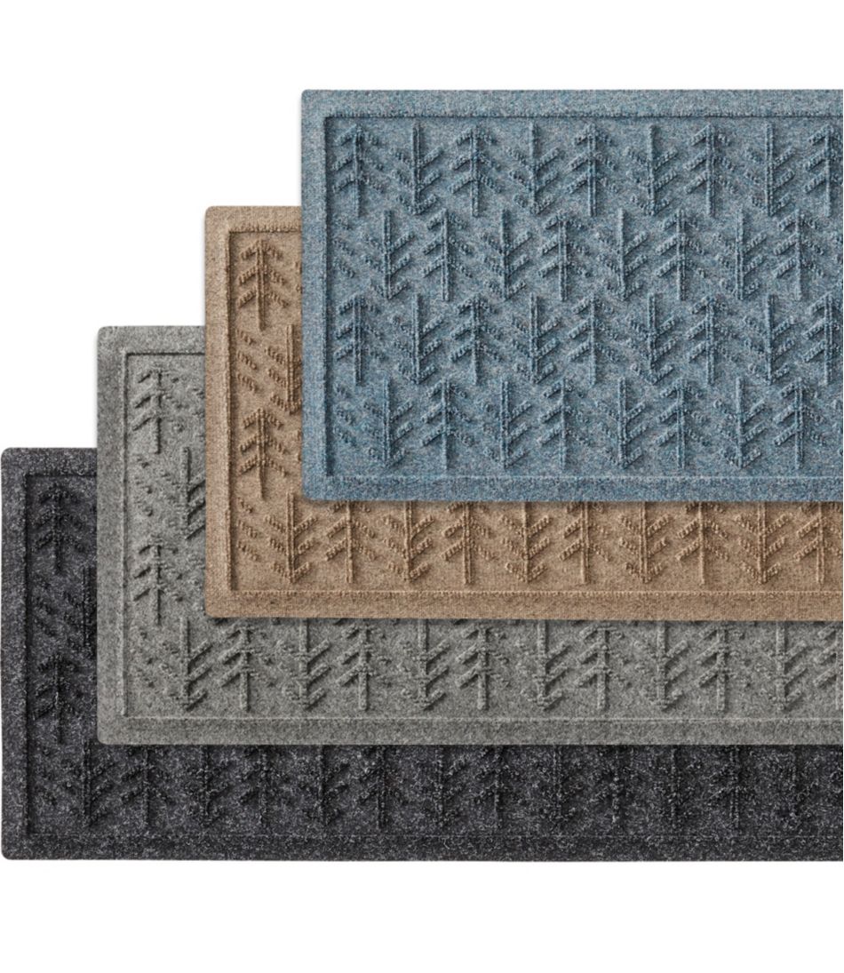 L.L.Bean Everyspace Recycled Waterhog Boot Mat, Trees HOME GOODS