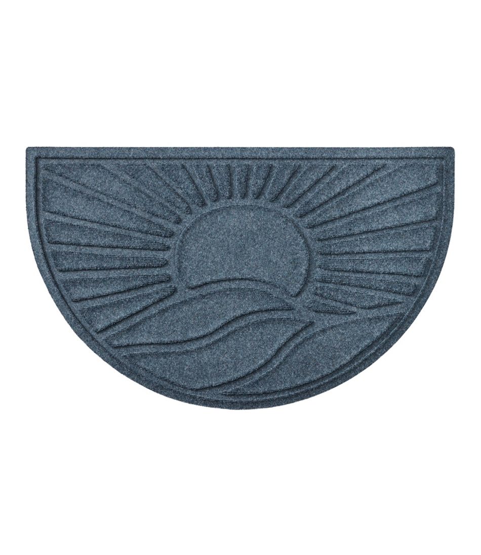 L.L.Bean Everyspace Recycled Waterhog Doormat, Half Round, Sunrise HOME GOODS