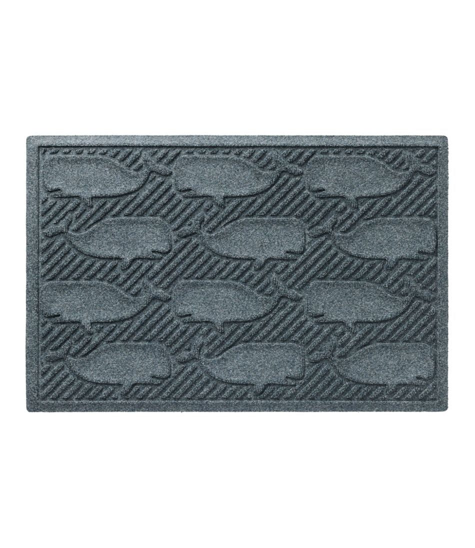 L.L.Bean Everyspace Recycled Waterhog Doormat, Whales HOME GOODS