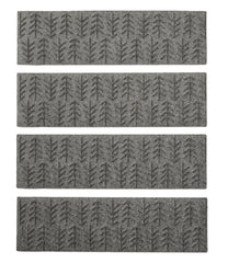 L.L.Bean Everyspace Recycled Waterhog Mat, Stair Treads, Set of Four, Trees HOME GOODS