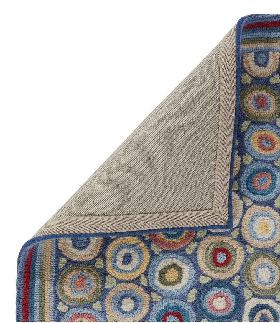 L.L.Bean Bean's Wool Hooked Runner, Coins HOME GOODS