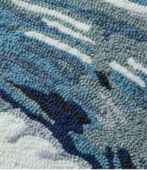 L.L.Bean Indoor/Outdoor Vacationland Rug, Ocean Waves HOME GOODS