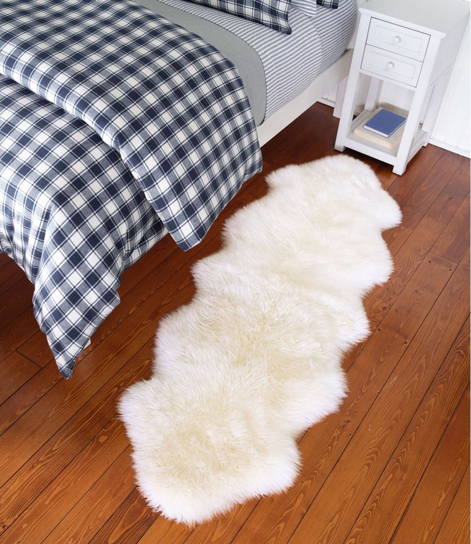 L.L.Bean Double Sheepskin Rug HOME GOODS