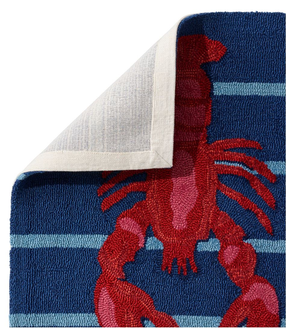 L.L.Bean Indoor/Outdoor Vacationland Runner, Lobsters HOME GOODS