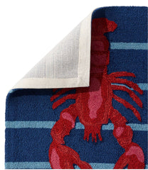 L.L.Bean Indoor/Outdoor Vacationland Runner, Lobsters HOME GOODS
