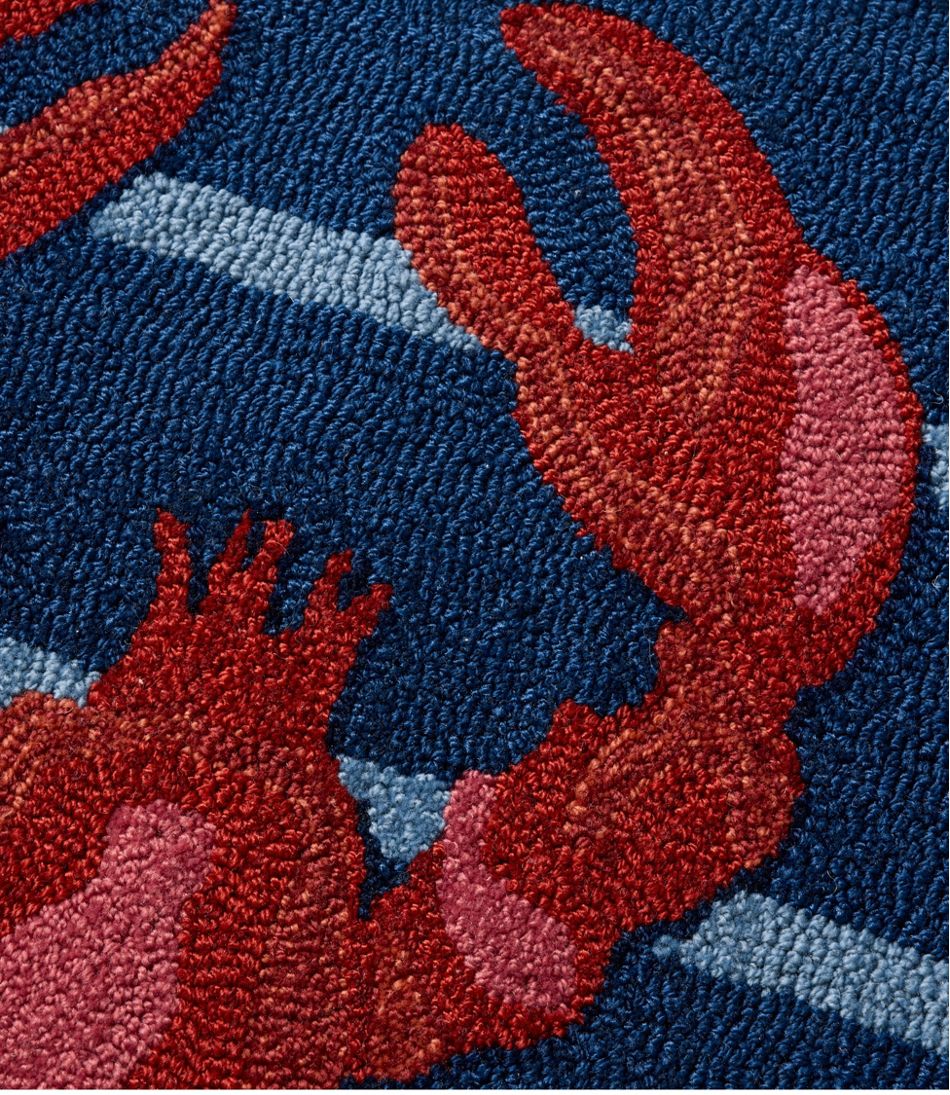 L.L.Bean Indoor/Outdoor Vacationland Runner, Lobsters HOME GOODS