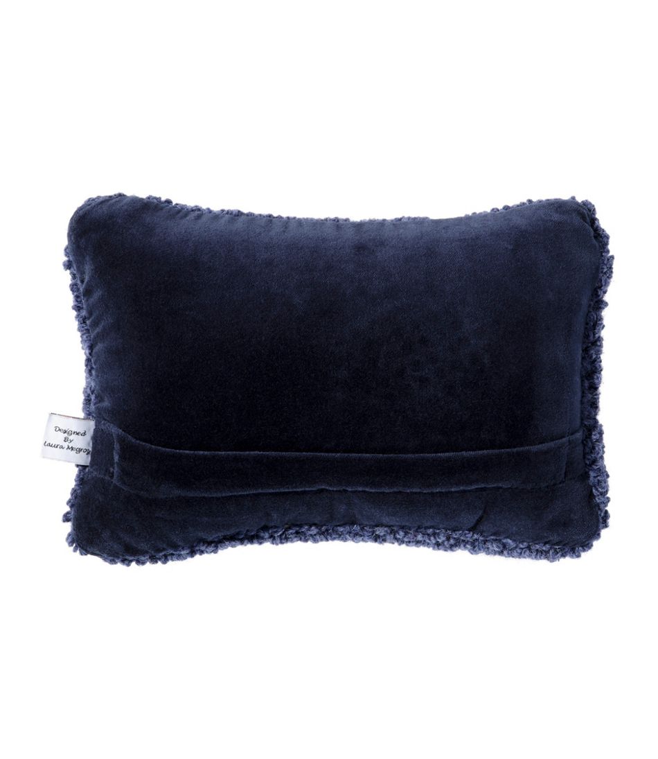 L.L.Bean Wool Hooked Throw Pillow, Whale, 8" x 12" HOME GOODS