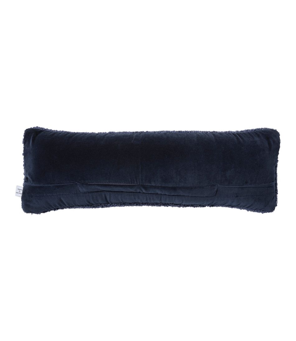 L.L.Bean Wool Hooked Throw Pillow, Whale, 8" x 24" HOME GOODS
