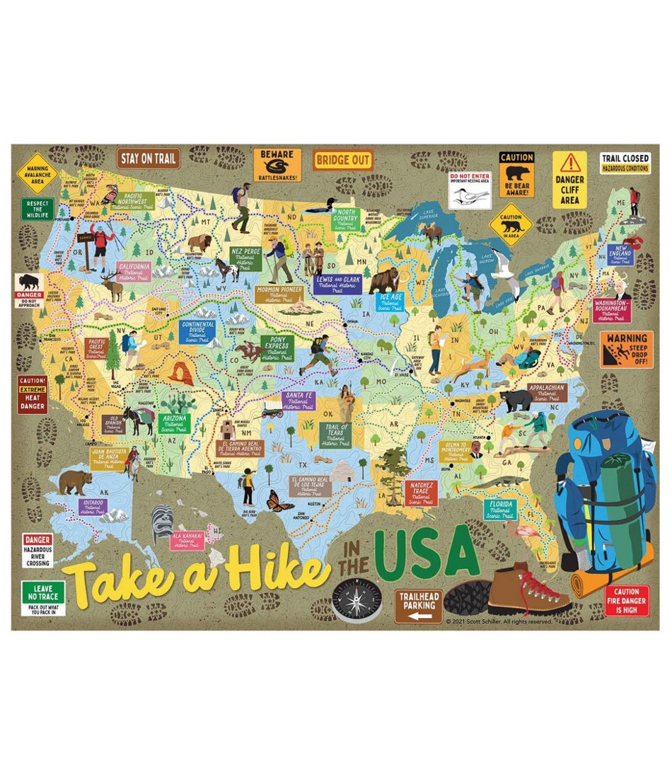 L.L.Bean Take A Hike Puzzle, 500 Pieces HOME GOODS