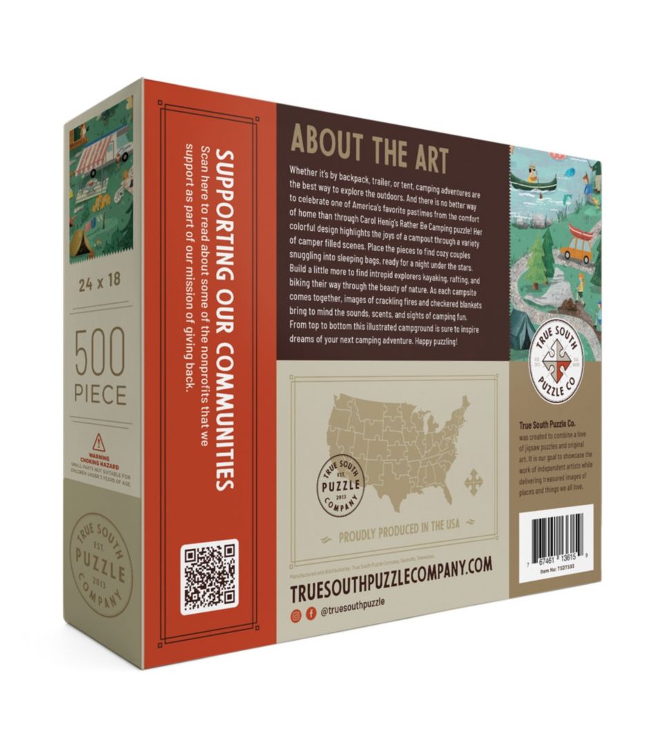 L.L.Bean Campground Puzzle, 500 Pieces HOME GOODS