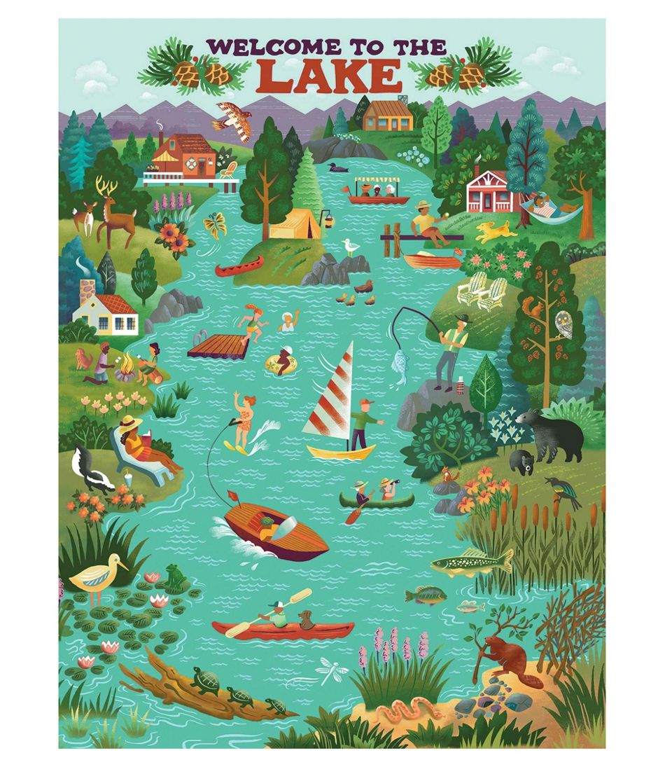 L.L.Bean Lake Living Puzzle, 500 Pieces HOME GOODS