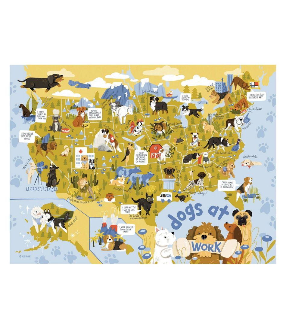 L.L.Bean Dogs at Work Puzzle, 500 Pieces HOME GOODS