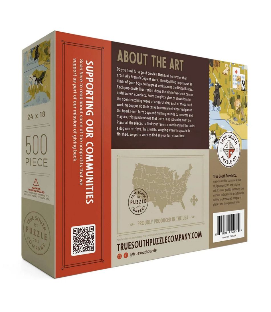L.L.Bean Dogs at Work Puzzle, 500 Pieces HOME GOODS