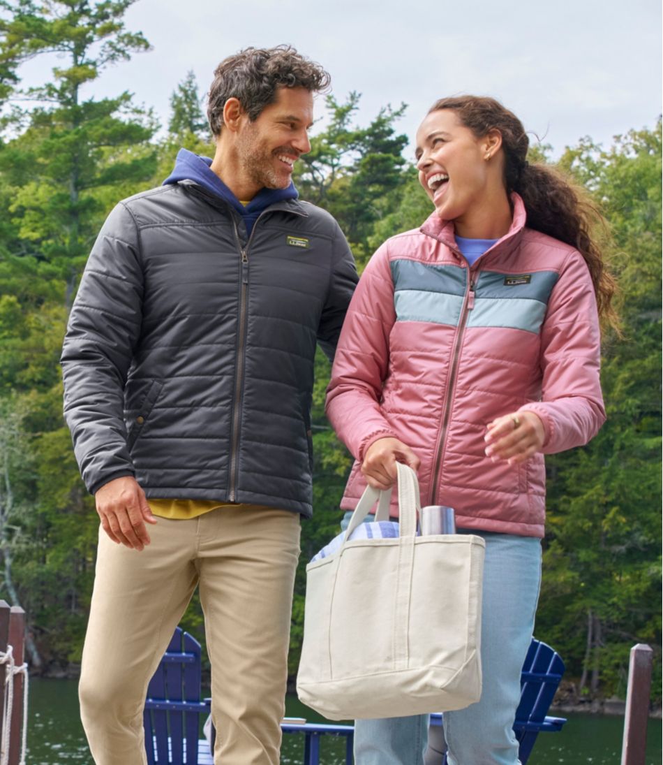 L.L.Bean Women's Mountain Classic Puffer Jacket, Colorblock SALE|OUTERWEAR