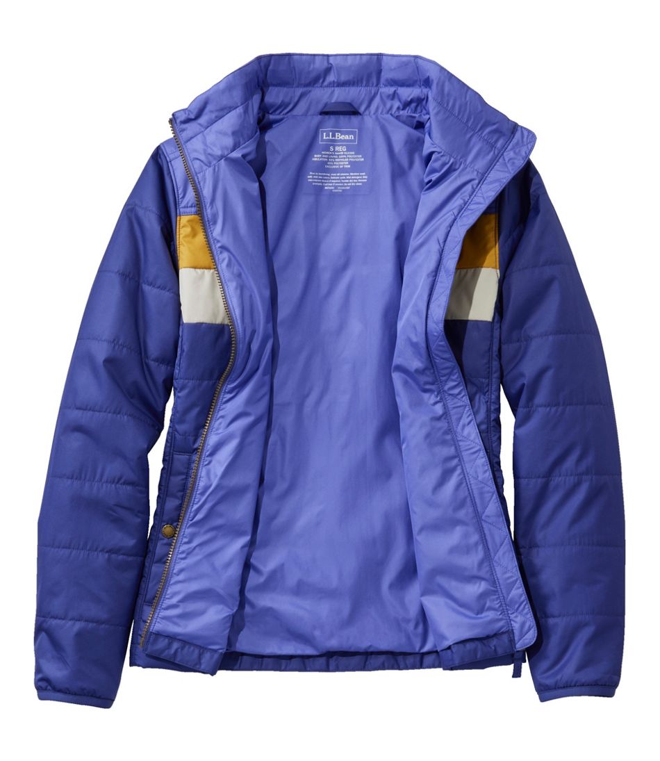 L.L.Bean Women's Mountain Classic Puffer Jacket, Colorblock SALE|OUTERWEAR