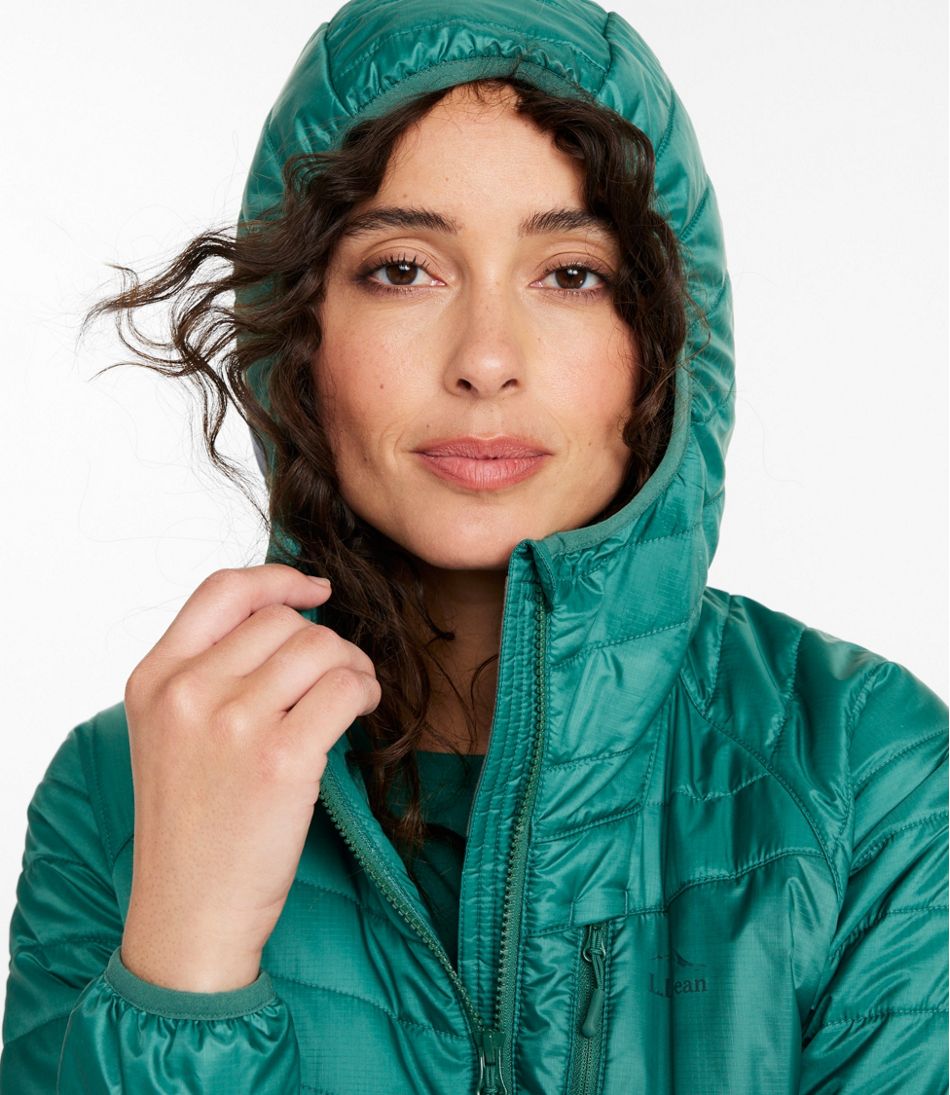 L.L.Bean Women's PrimaLoft Packaway Hooded Jacket SALE|OUTERWEAR