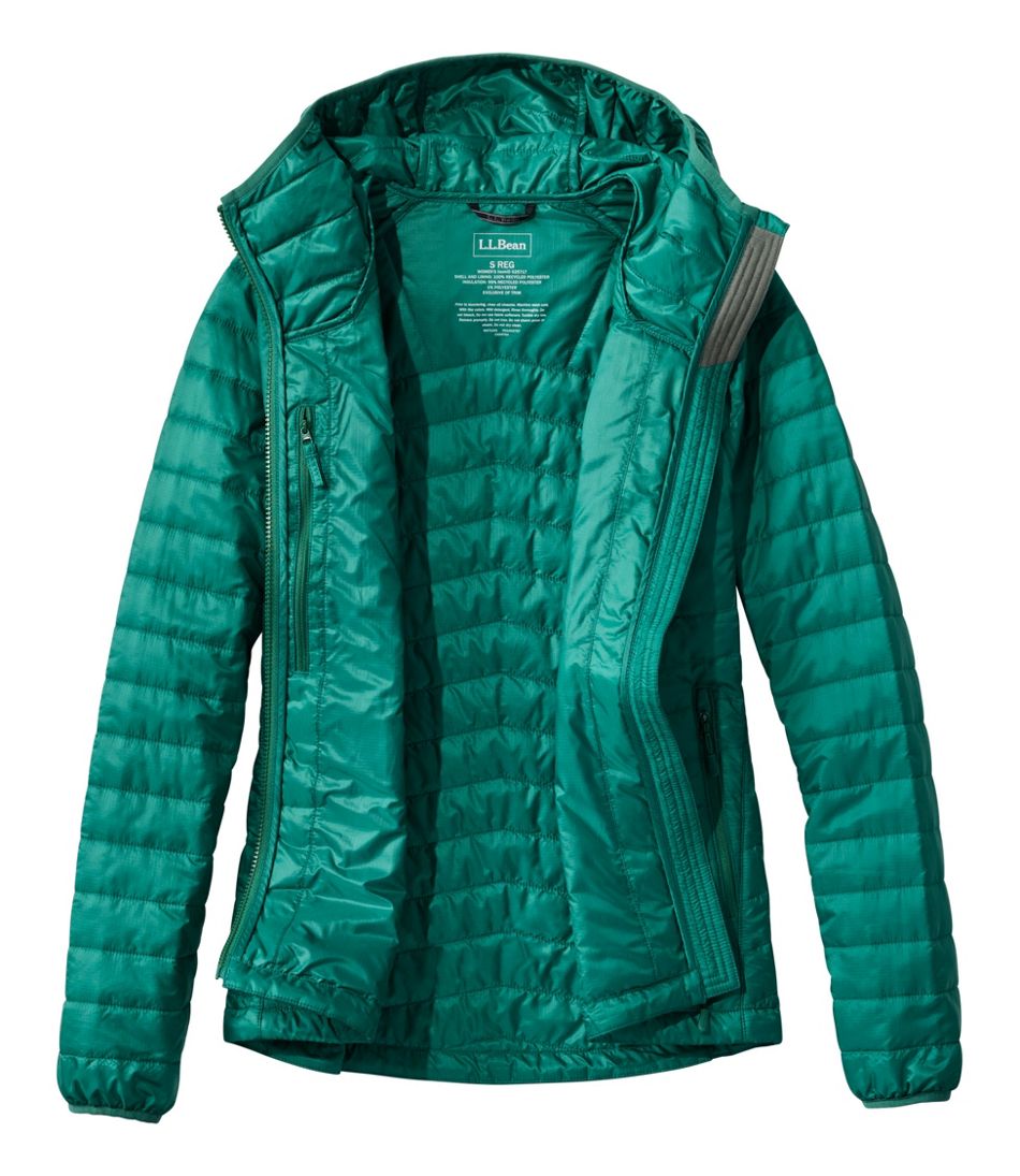 L.L.Bean Women's PrimaLoft Packaway Hooded Jacket SALE|OUTERWEAR