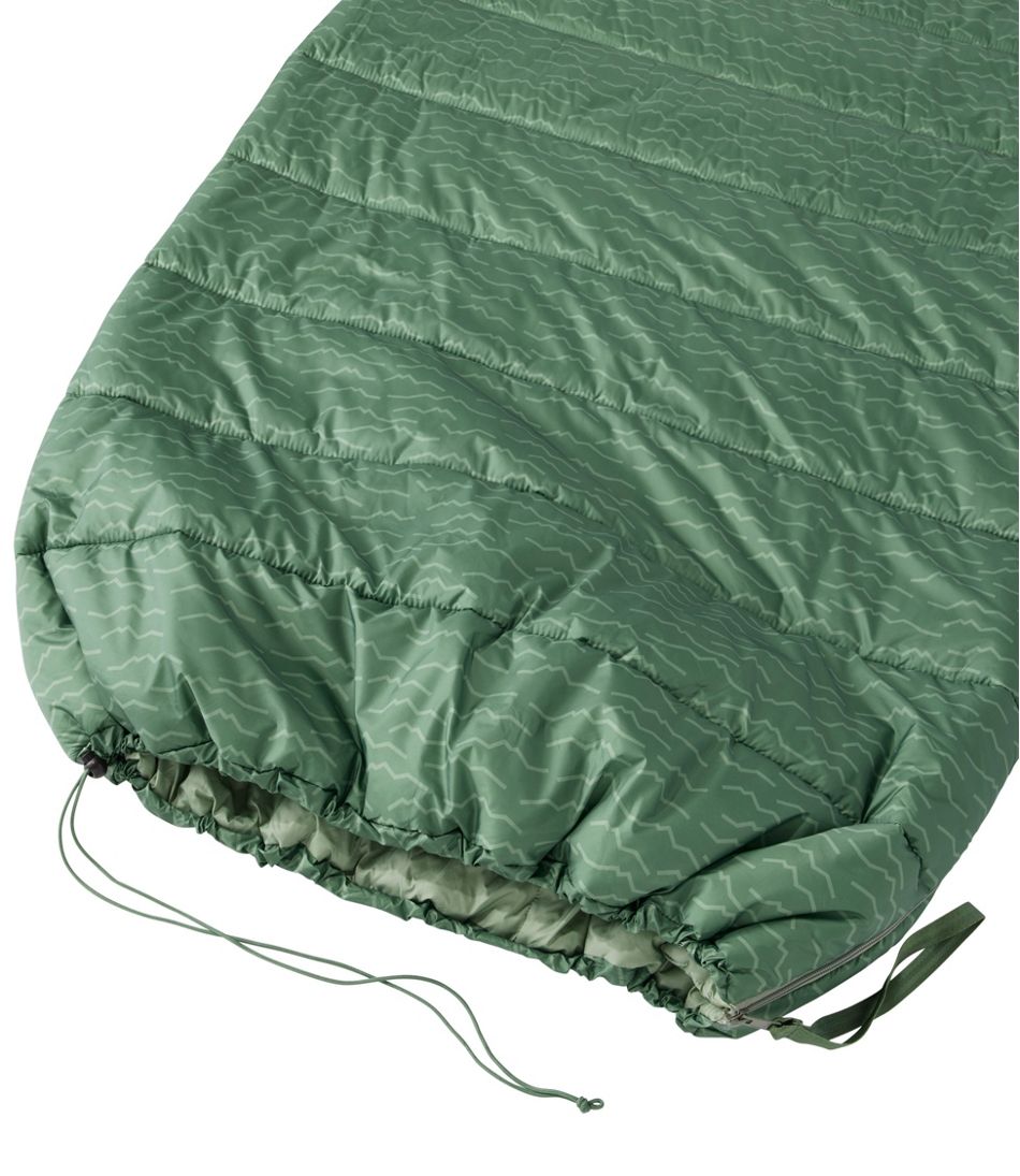 L.L.Bean Adults' Puffer Sleeping Bag, 40° Print SALE