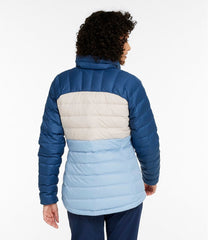 L.L.Bean Women's Bean's Down Jacket, Colorblock SALE|OUTERWEAR